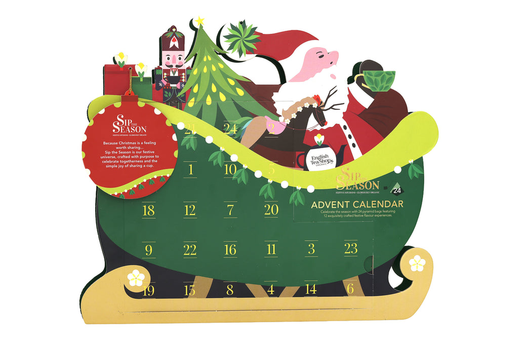 English Tea Shop Santa's Sleigh Advent Calendar