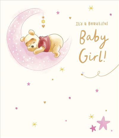 UKG 'It's A Beautiful Baby Girl' Winnie the Pooh Card