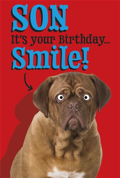 UKG 'Son It's Your Birthday Smile' Birthday Card