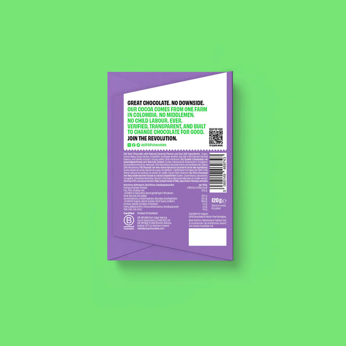 Up-up Caramel Dark Chocolate Bar 120g