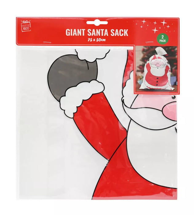 Uncle Bills 2 Pack Christmas Santa Sack 70x50cm