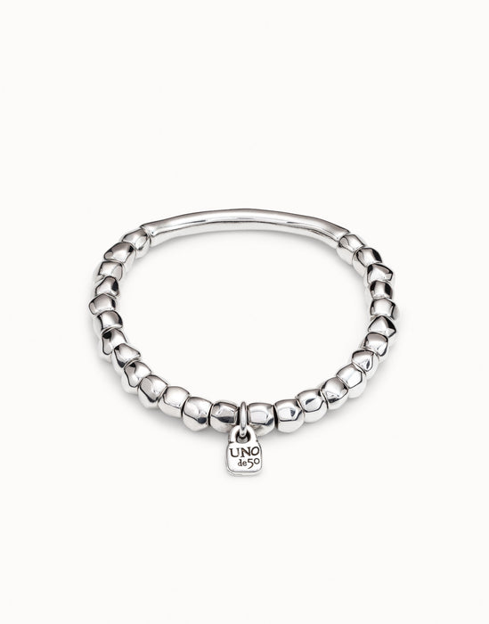 UNOde50 Tubular Pieces Silver Bracelet