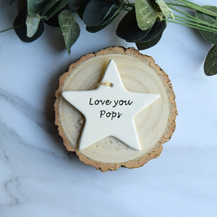 Broadlands Pottery Pops Small Hanging Star