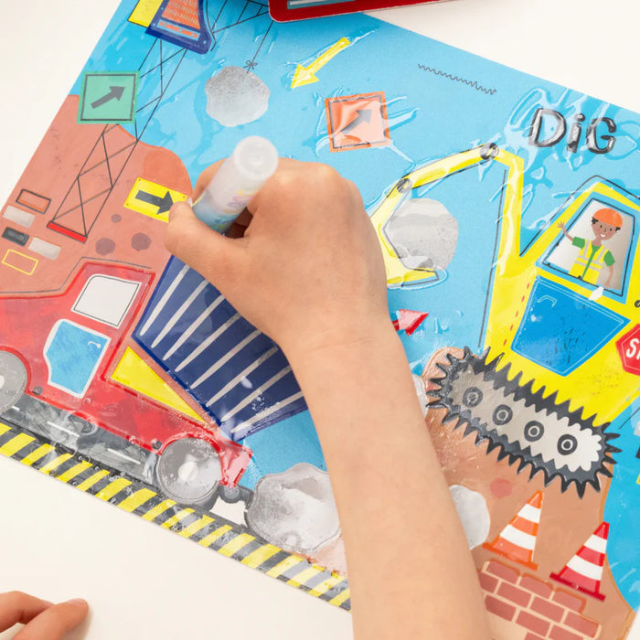 Floss & Rock Magic Water Placemats - Construction
