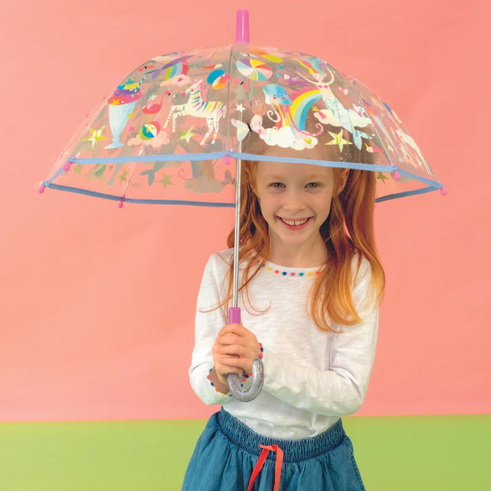Floss & Rock Transparent Colour Changing Umbrella - Fantasy