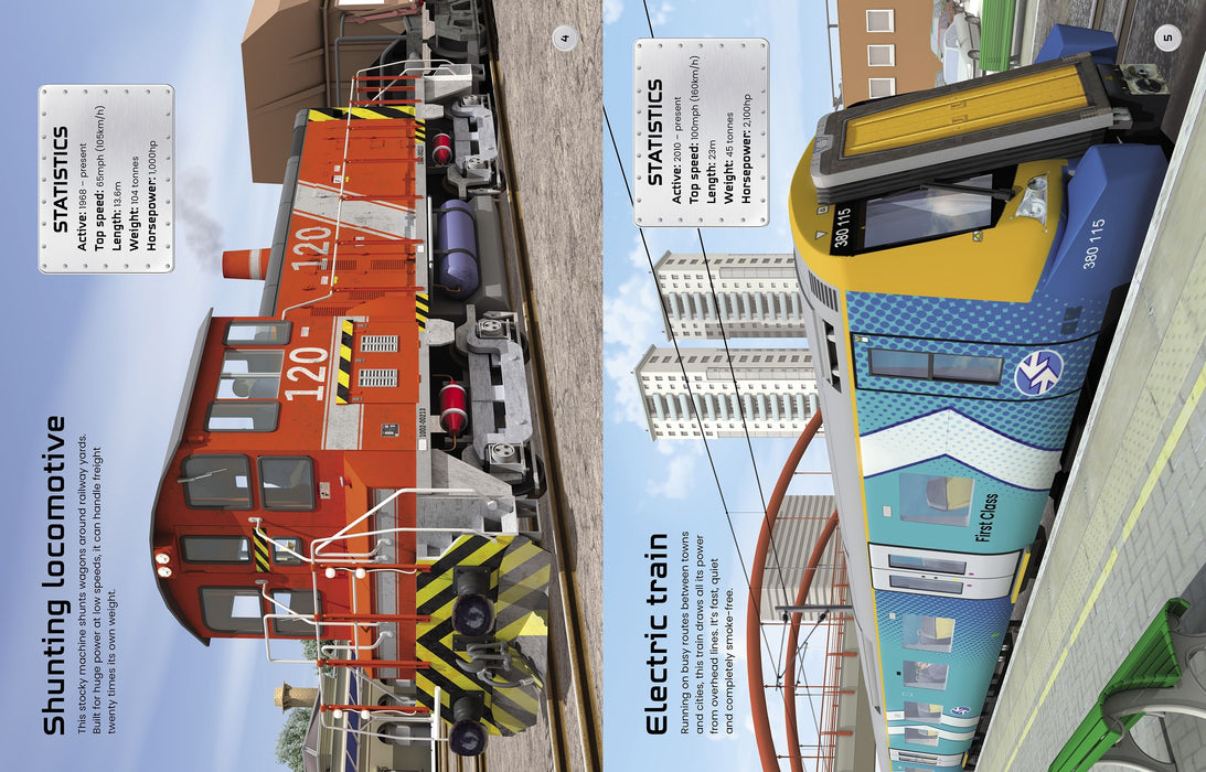 Usborne Build Your Own Trains Sticker Book