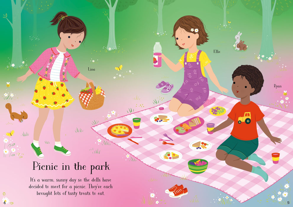 Usborne Little Sticker Dolly Dressing Summer Fun