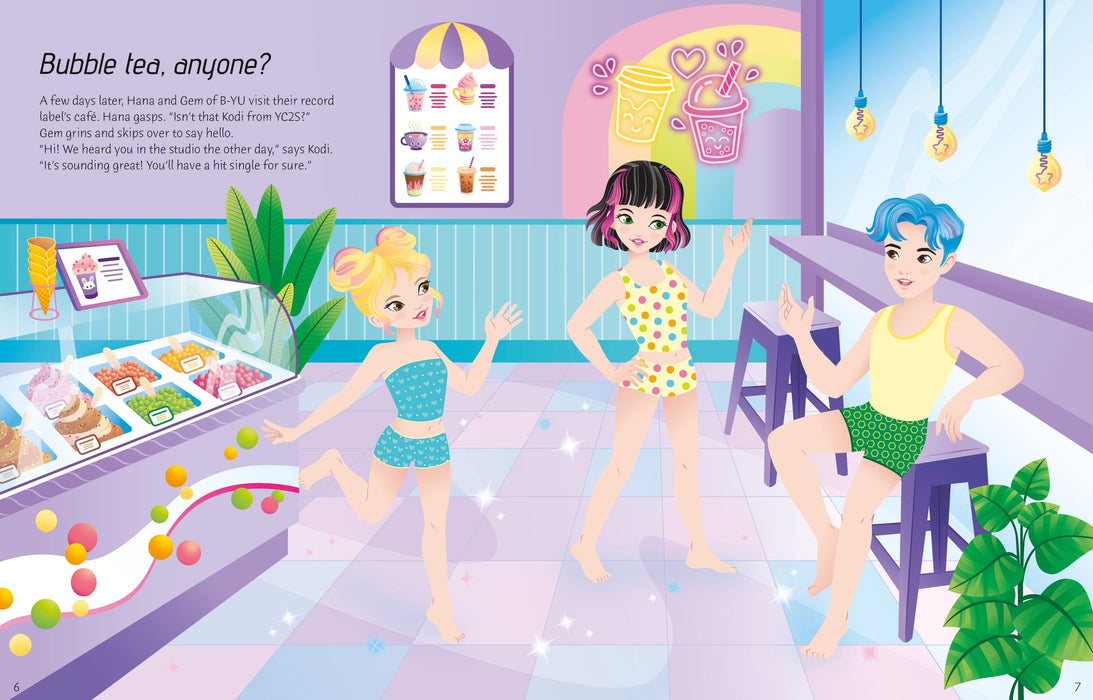 Usborne Sticker Dolly Dressing K-POP