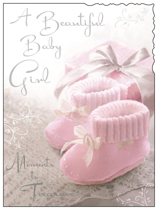 Jonny Javelin 'A Beautiful Baby Girl' New Baby Card