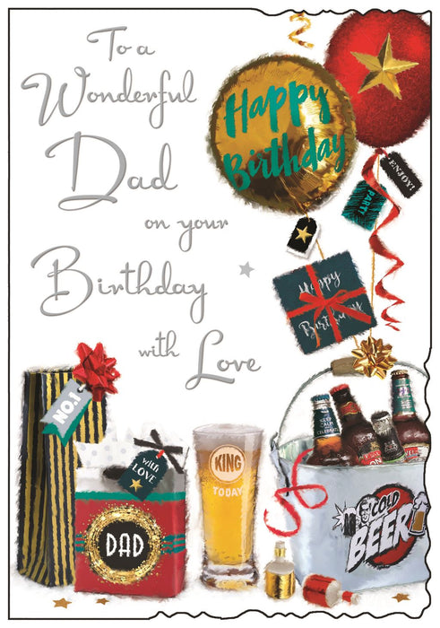Jonny Javelin 'To A Wonderful Dad' Birthday Card