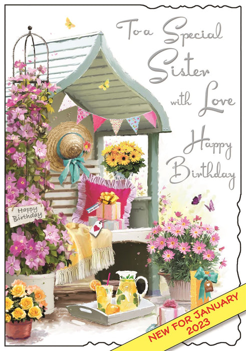 Jonny Javelin 'To A Special Sister With Love' Birthday Card