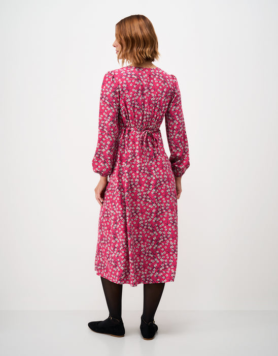 Crew Clothing Women's Ava Tea Dress In Cherry Blossom