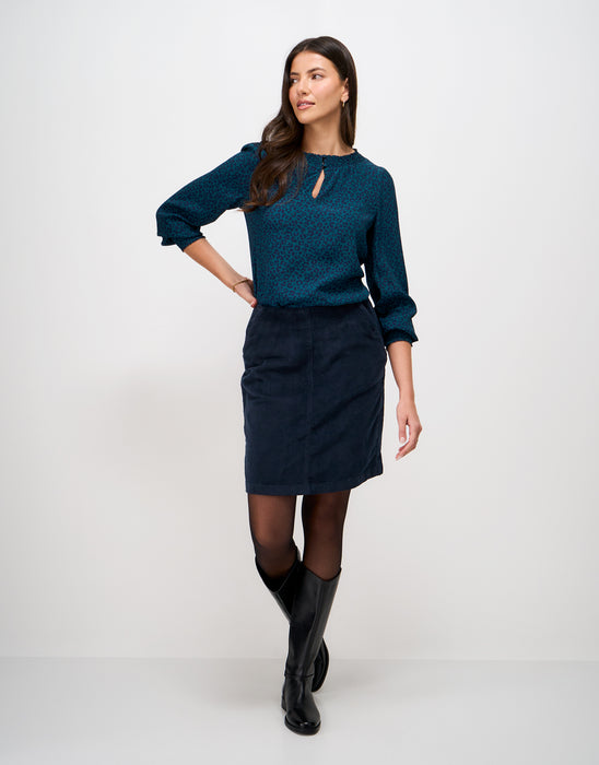 Crew Clothing Women's Cord Mini Skirt In Navy