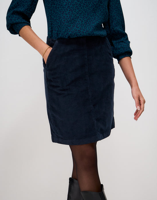 Crew Clothing Women's Cord Mini Skirt In Navy