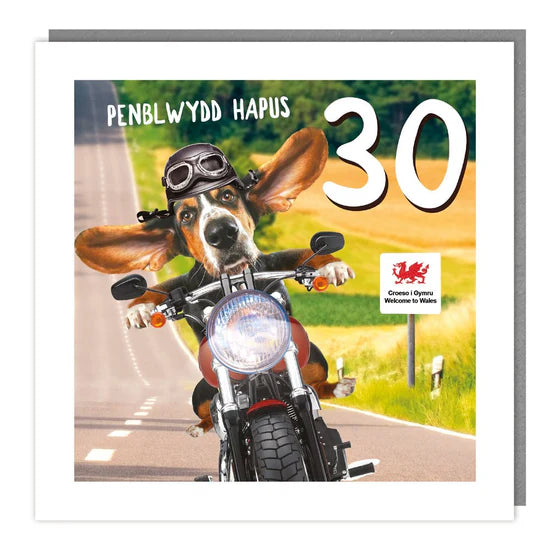 Tracks Publishing 'Welsh Penblwydd Hapus 30' Birthday Card