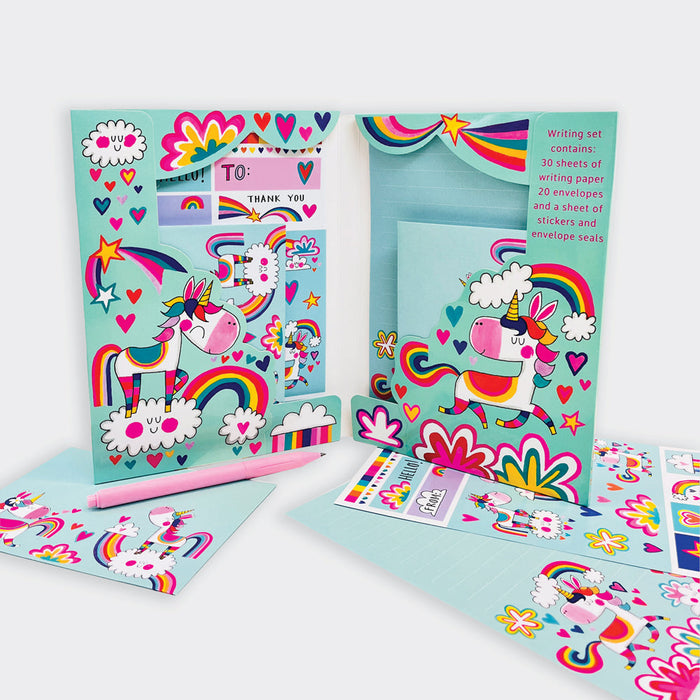 Rachel Ellen Letter Writing Set - Rainbow Unicorn