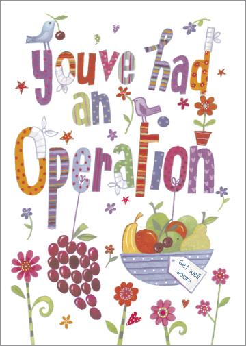 Nigel Quiney 'You've Had An Operation' Get Well Card