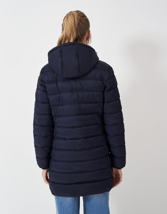 Crew Clothing Women's Lightweight Padded Coat In Dark Navy