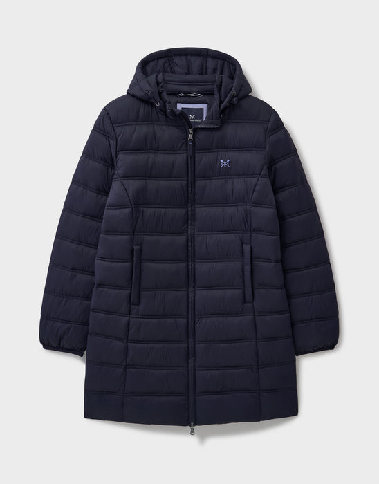 Crew Clothing Women's Lightweight Padded Coat In Dark Navy