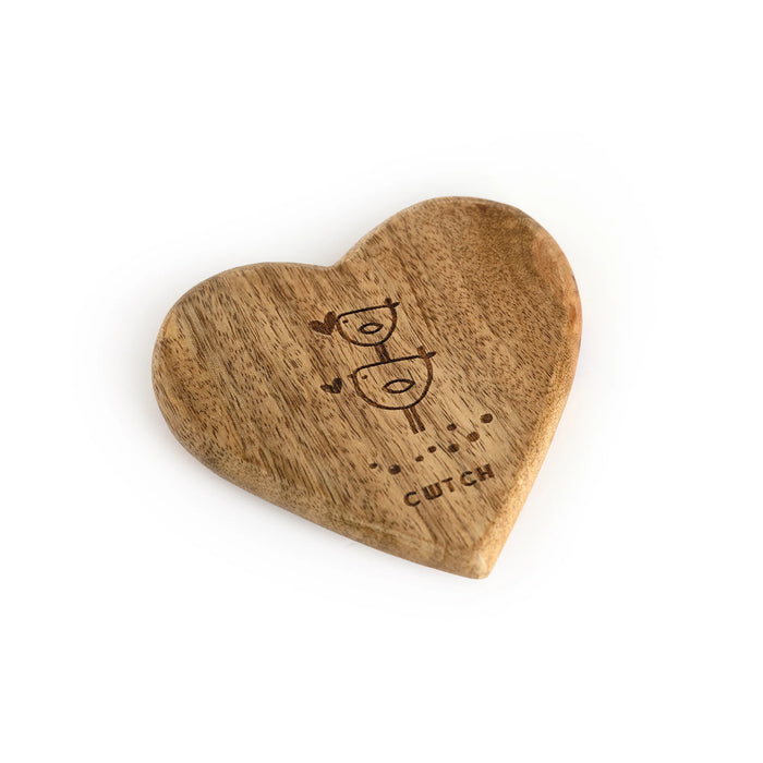 Belly Button Cwtch Wooden Coaster