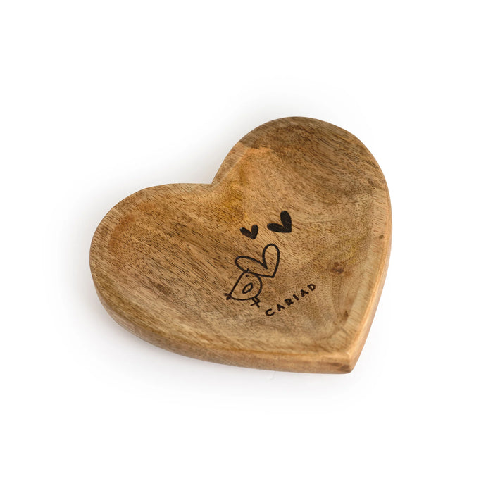 Belly Button Cariad Wooden Heart Dish