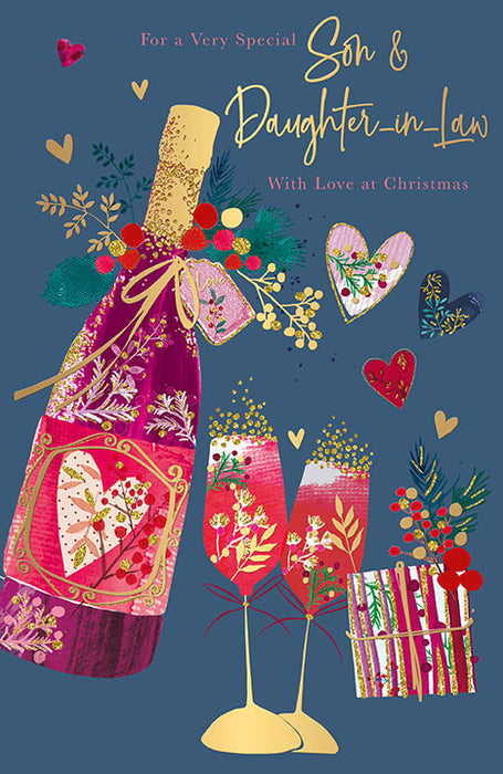 Words N Wishes 'Son & Daughter In Law' Christmas Card