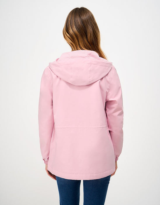 Crew Clothing Women's Hooded Waterproof Raincoat In Pink
