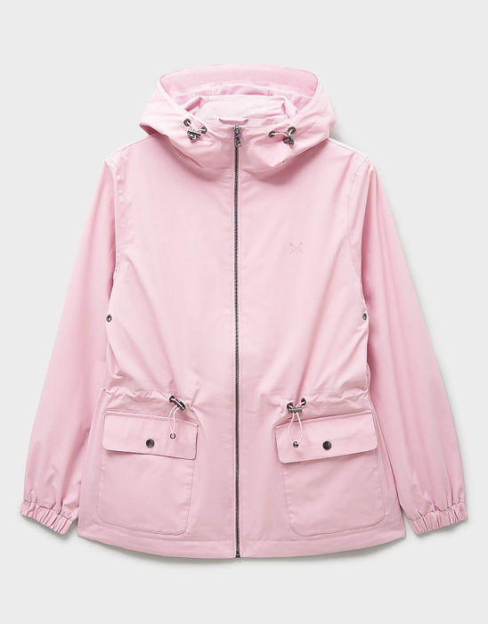 Crew Clothing Women's Hooded Waterproof Raincoat In Pink