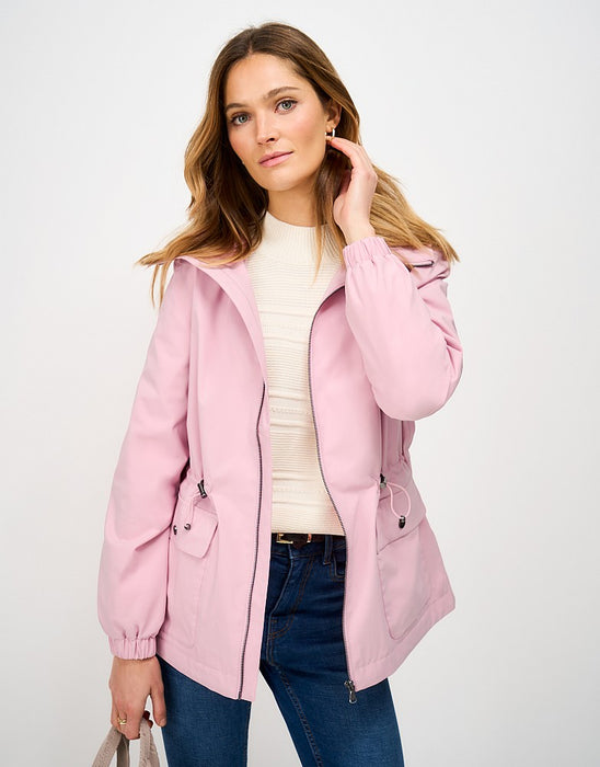 Crew Clothing Women's Hooded Waterproof Raincoat In Pink