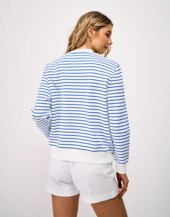 Crew Clothing Women's Breton Graphic Sweatshirt In Lobster