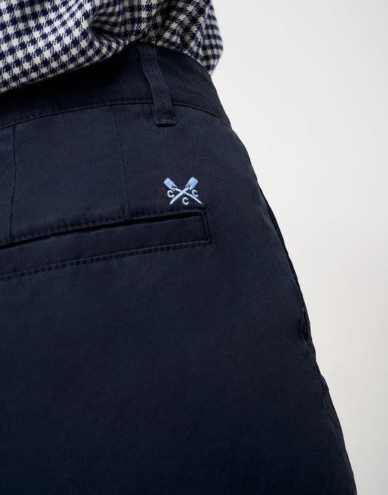 Crew Clothing Women's Garment Washed Chino In Navy
