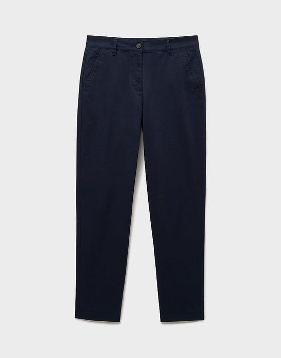 Crew Clothing Women's Garment Washed Chino In Navy