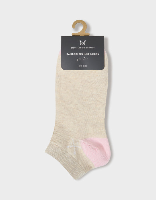Crew Clothing Mens 3 Pack Bamboo Socks In Pink
