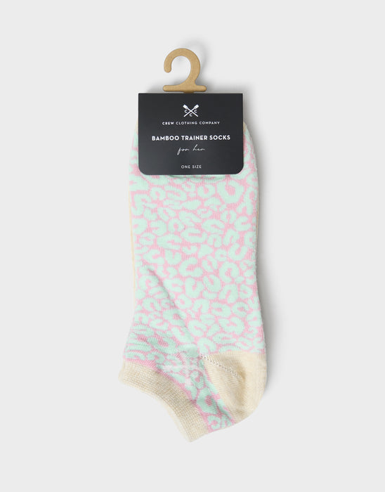 Crew Clothing Mens 3 Pack Bamboo Trainer Socks In Multi