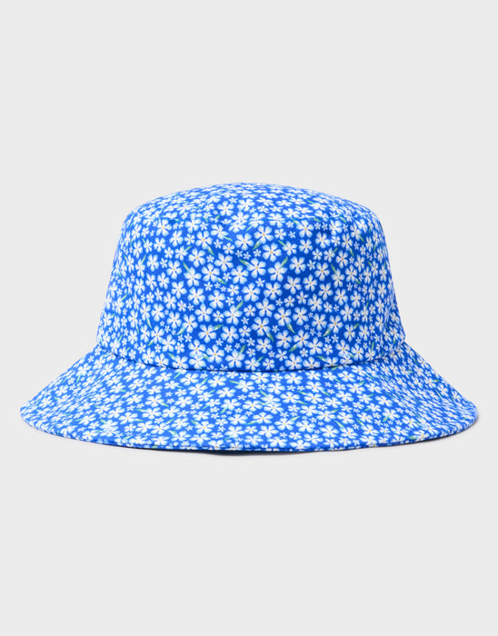 Crew Clothing Embroidered Twill Bucket Hat In Blue