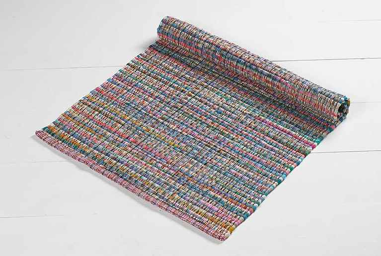 Walton & Co Aztec Chindi Red Rug