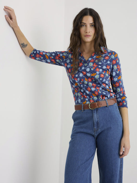 Seasalt Women's Wavecrest Shirt In Winding Nasturtiums Squall