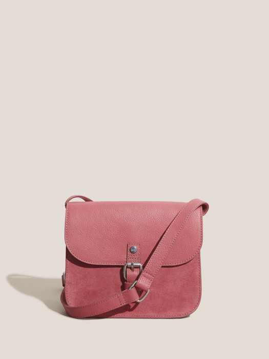 Pink clearance leather satchel
