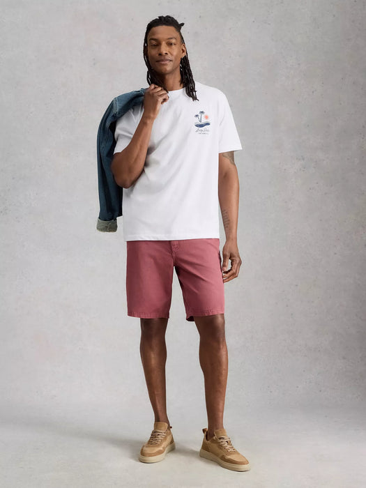 White Stuff Men's Horsham Pool Side Graphic Tee In white Print