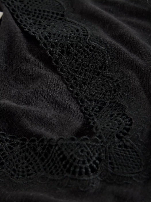 White Stuff Women's Ellie Lace Vest In Pure Black