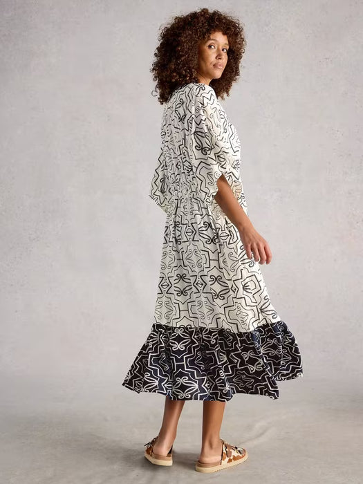 White Stuff Women's Otterley Beach Dress In Ivory Print