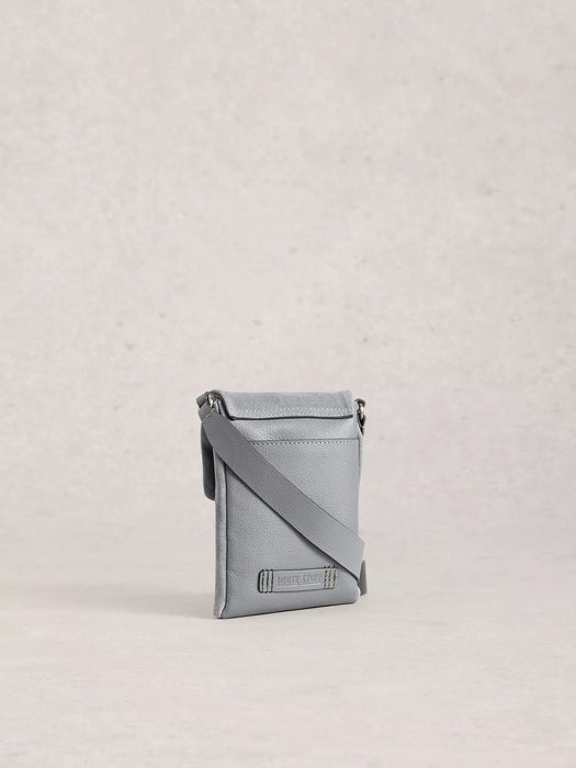 White Stuff Women's Tiggy Leather Phone Bag In Dusty Blue