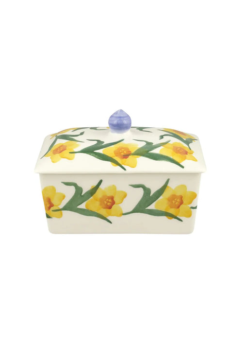 Emma Bridgewater Windblown Daffodils Small Butter Dish