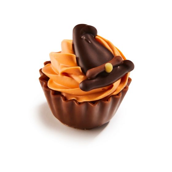 Witch Hat Cupcake Salted Caramel & Orange Crème