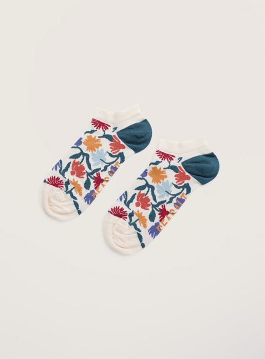 Seasalt Women's Arty Organic Cotton Socks In Inked Flowers Multi