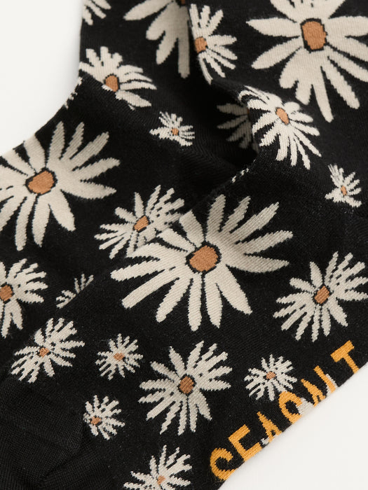 Seasalt Women's Arty Socks In Daisy Scatter Onyx