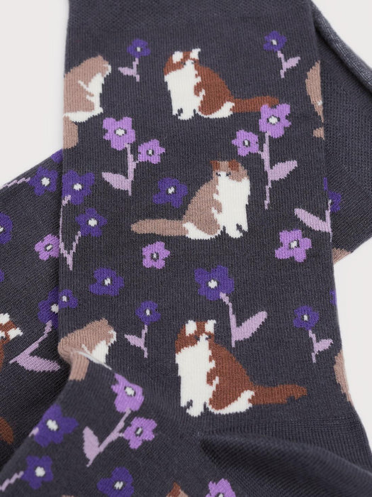 Seasalt Women's Bamboo Arty Socks In Lazy Days Coal