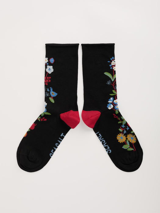 Seasalt Women's Bamboo Arty Socks In Still Life Onyx