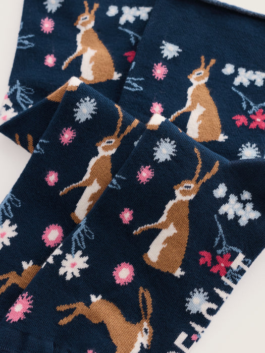 Seasalt Women's Bamboo Arty Socks In Hares Leap Maritime