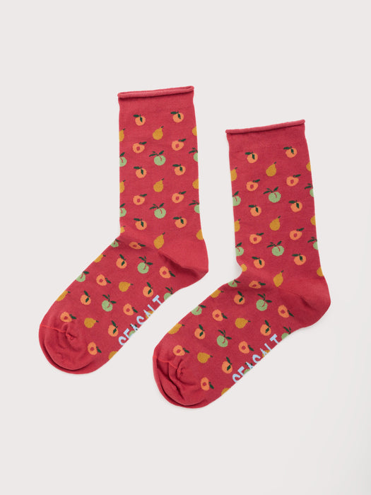 Seasalt Women's Arty Socks In Fruit Dark Cinnamon